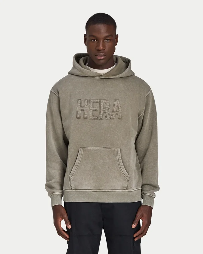 Sweat à capuche oversize délavé Signature pour homme Sweat à capuche oversize délavé Signature pour homme