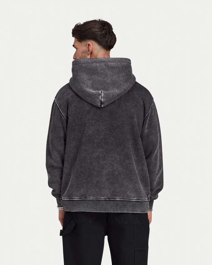 Sweat à capuche oversize délavé Signature pour homme Sweat à capuche oversize délavé Signature pour homme