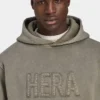 Sweat à capuche oversize délavé Signature pour homme Sweat à capuche oversize délavé Signature pour homme