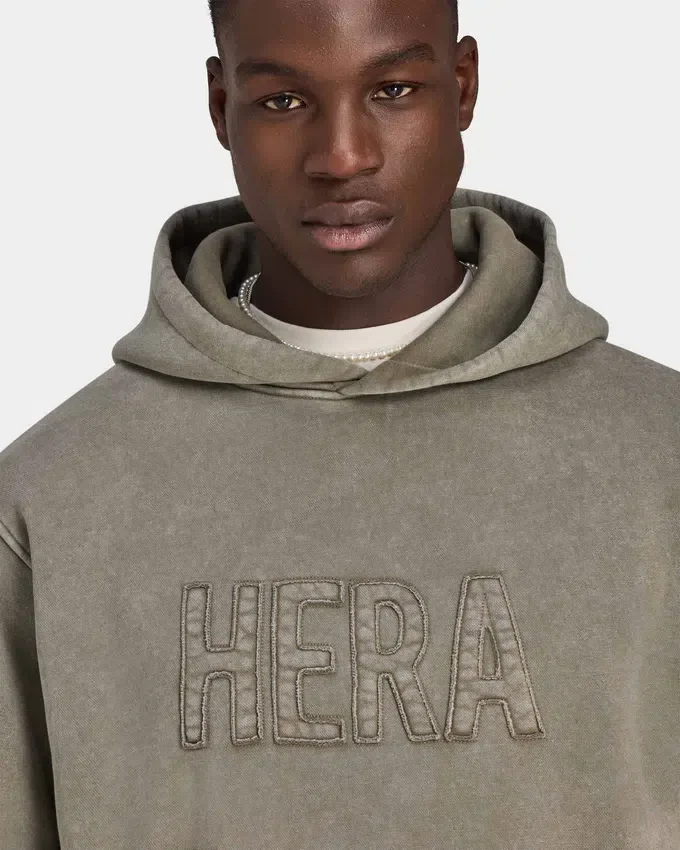 Sweat à capuche oversize délavé Signature pour homme Sweat à capuche oversize délavé Signature pour homme