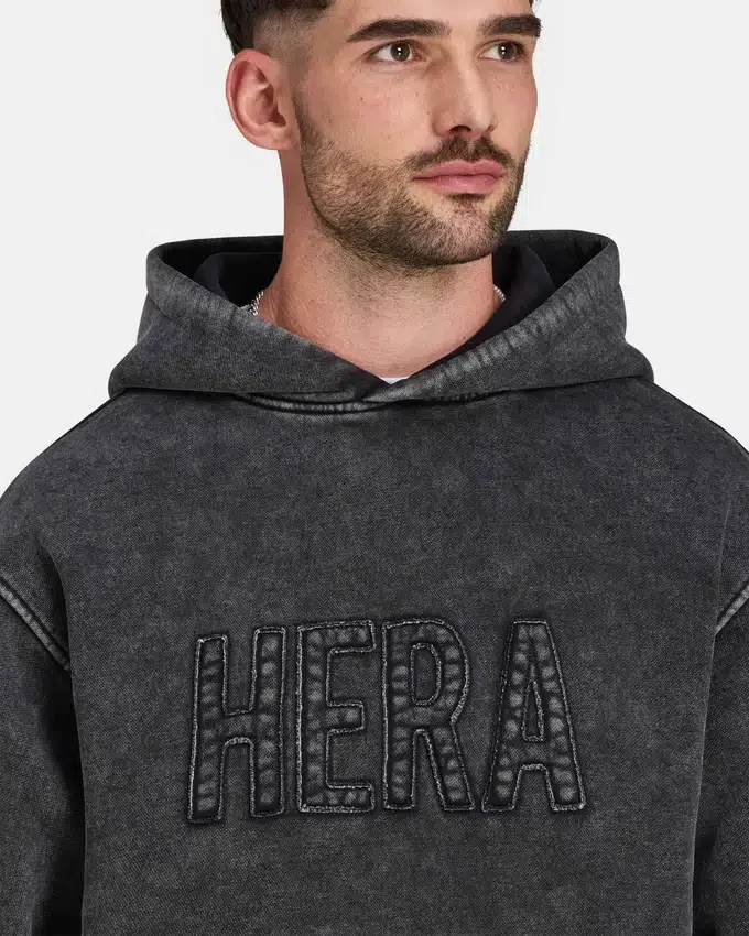 Sweat à capuche oversize délavé Signature pour homme Sweat à capuche oversize délavé Signature pour homme