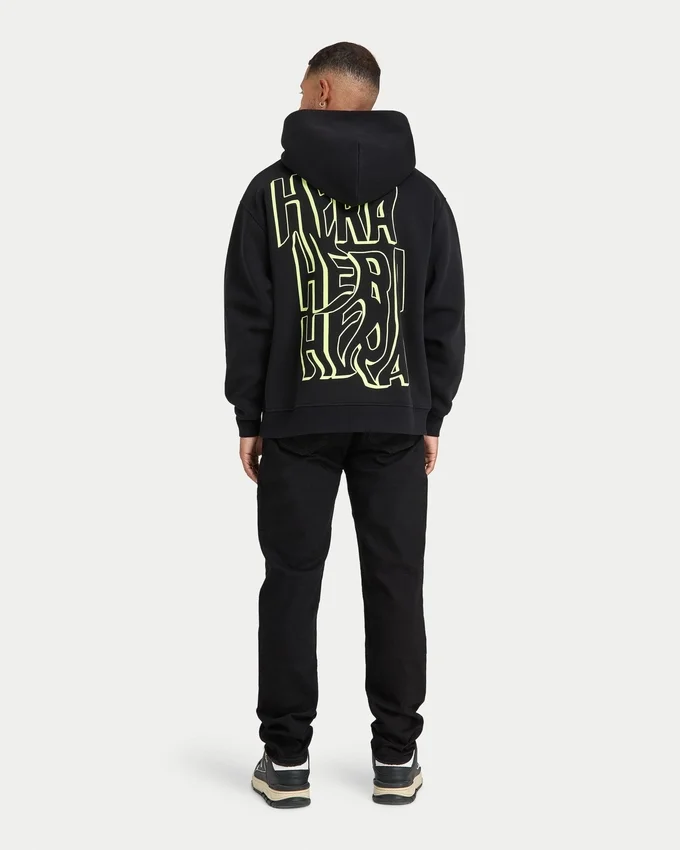 Sweat à capuche oversize « Graffiti » pour homme – noir Sweat à capuche oversize « Graffiti » pour homme – noir
