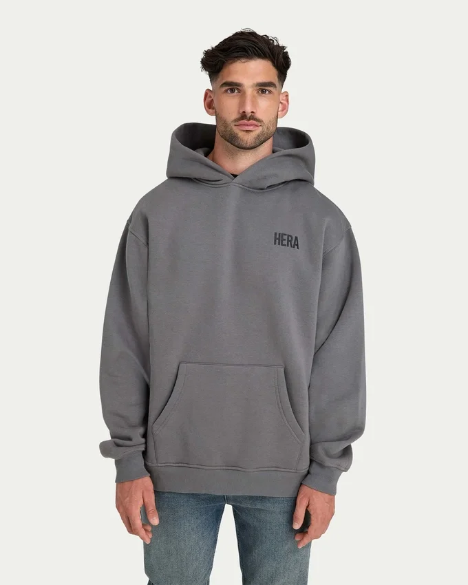 Sweat à capuche oversize pour homme – gris anthracite Sweat à capuche oversize pour homme – gris anthracite