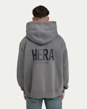 Sweat à capuche oversize pour homme – gris anthracite
