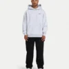 Sweat à capuche oversize pour homme – gris chiné