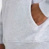 Sweat à capuche oversize pour homme – gris chiné