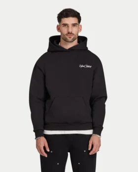 Sweat à capuche épais pour homme avec inscription