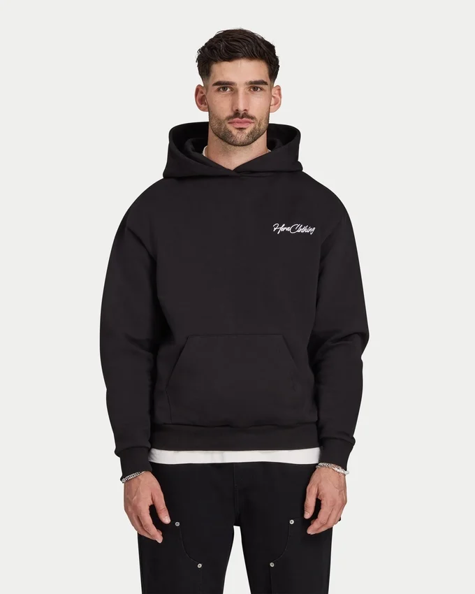Sweat à capuche épais pour homme avec inscription Sweat à capuche épais pour homme avec inscription
