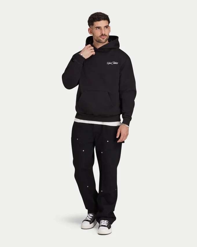Sweat à capuche épais pour homme avec inscription Sweat à capuche épais pour homme avec inscription