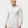 Sweat à capuche slim fit pour homme – gris chiné Sweat à capuche slim fit pour homme – gris chiné