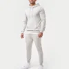 Sweat à capuche slim fit pour homme – gris chiné Sweat à capuche slim fit pour homme – gris chiné