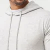 Sweat à capuche slim fit pour homme – gris chiné Sweat à capuche slim fit pour homme – gris chiné