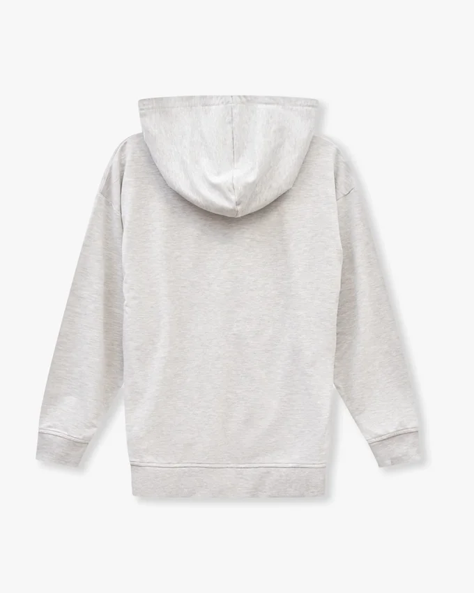 Sweat à capuche slim fit pour homme – gris chiné Sweat à capuche slim fit pour homme – gris chiné