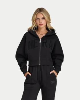 Sweat à capuche zippé court 365 pour femme Sweat à capuche zippé court 365 pour femme