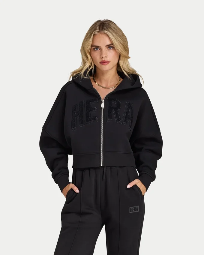 Sweat à capuche zippé court 365 pour femme Sweat à capuche zippé court 365 pour femme