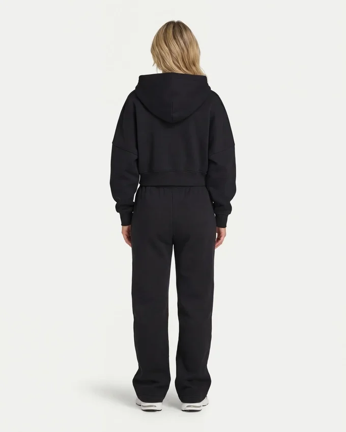 Sweat à capuche zippé court 365 pour femme Sweat à capuche zippé court 365 pour femme