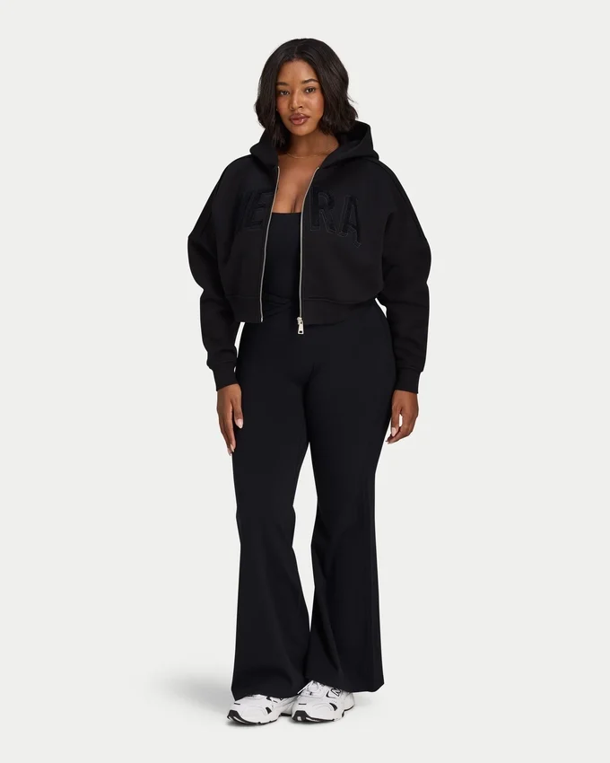 Sweat à capuche zippé court 365 pour femme Sweat à capuche zippé court 365 pour femme