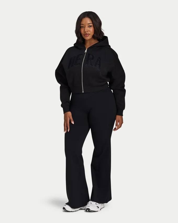 Sweat à capuche zippé court 365 pour femme Sweat à capuche zippé court 365 pour femme