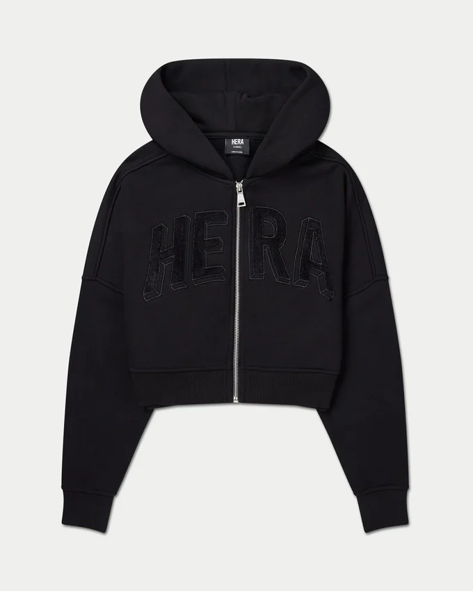 Sweat à capuche zippé court 365 pour femme Sweat à capuche zippé court 365 pour femme
