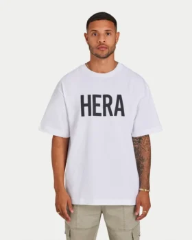 T-shirt Label pour homme – blanc