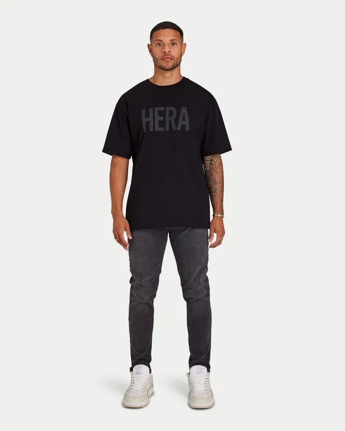 T-shirt Label pour homme – noir T-shirt Label pour homme – noir