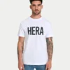 T-shirt Label Regular Fit pour homme – blanc T-shirt Label Regular Fit pour homme – blanc