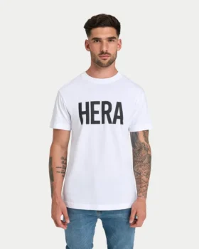 T-shirt Label Regular Fit pour homme – blanc