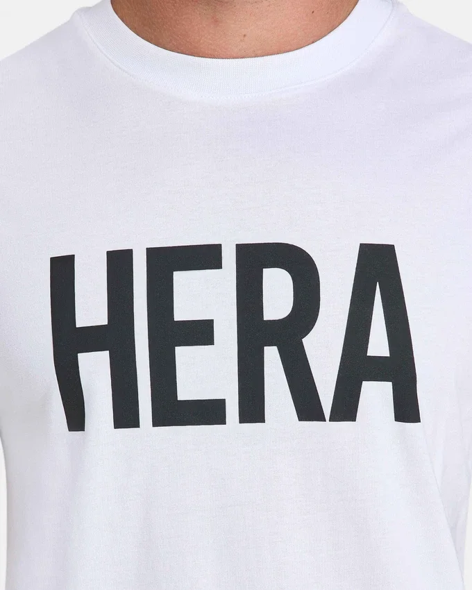 T-shirt Label Regular Fit pour homme – blanc T-shirt Label Regular Fit pour homme – blanc
