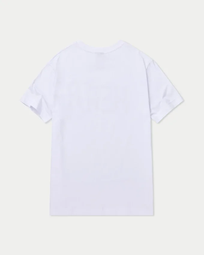 T-shirt Label Regular Fit pour homme – blanc T-shirt Label Regular Fit pour homme – blanc