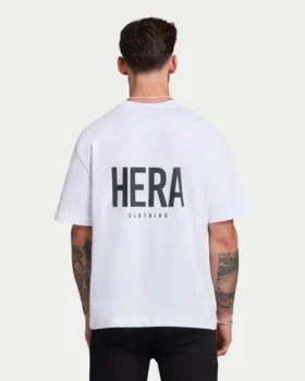 T-shirt oversize classique pour homme – blanc