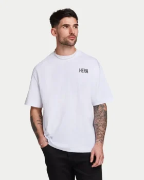 T-shirt oversize classique pour homme – blanc