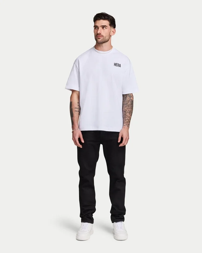 T-shirt oversize classique pour homme – blanc T-shirt oversize classique pour homme – blanc