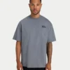 T-shirt oversize classique pour homme – gris anthracite