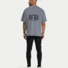 T-shirt oversize classique pour homme – gris anthracite