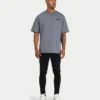 T-shirt oversize classique pour homme – gris anthracite