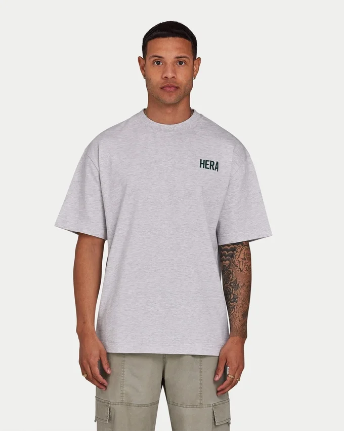 T-shirt oversize classique pour homme – gris chiné T-shirt oversize classique pour homme – gris chiné
