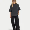T-shirt oversize délavé Signature pour femme T-shirt oversize délavé Signature pour femme
