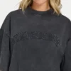 T-shirt oversize délavé Signature pour femme T-shirt oversize délavé Signature pour femme