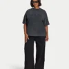 T-shirt oversize délavé Signature pour femme T-shirt oversize délavé Signature pour femme