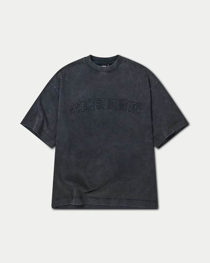 T-shirt oversize délavé Signature pour femme T-shirt oversize délavé Signature pour femme