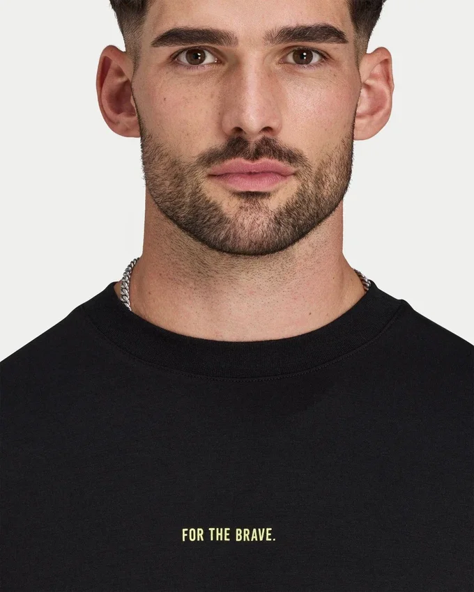 T-shirt oversize « For the Brave » pour homme T-shirt oversize « For the Brave » pour homme