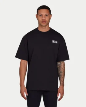T-shirt oversize incontournable pour homme – noir