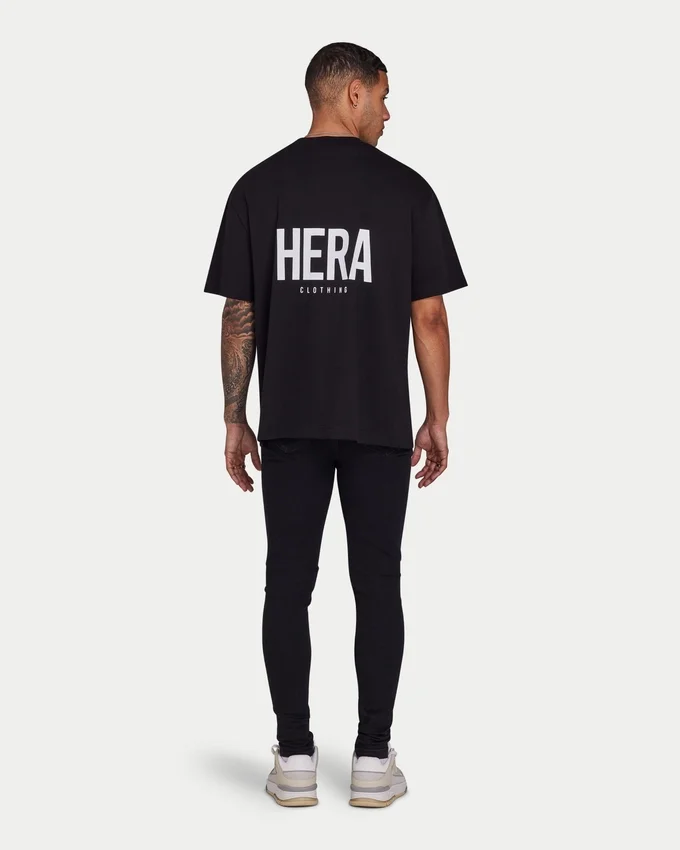 T-shirt oversize incontournable pour homme – noir T-shirt oversize incontournable pour homme – noir