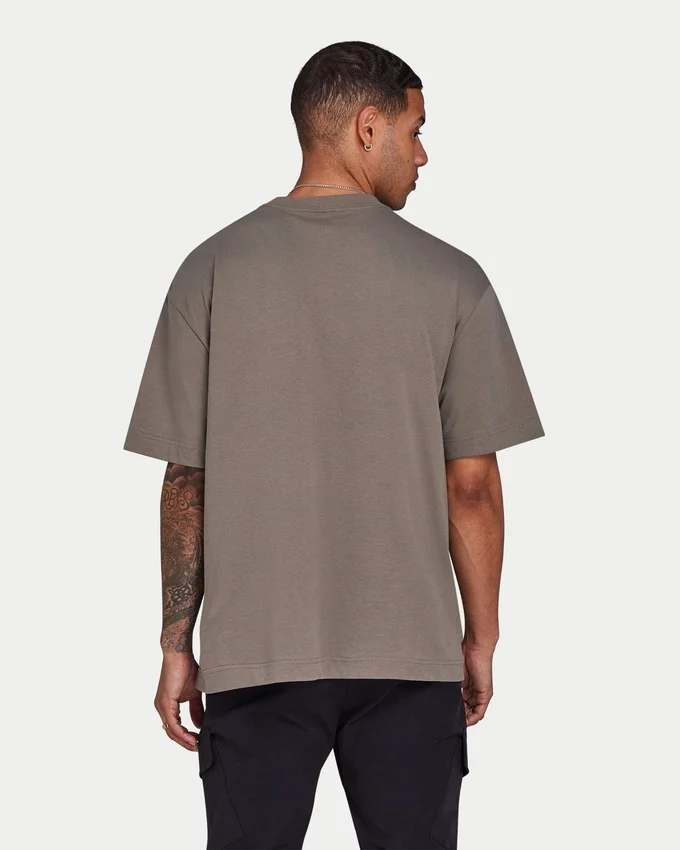 T-shirt oversize unie pour homme – gris marais T-shirt oversize unie pour homme – gris marais