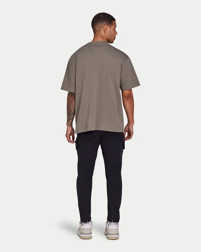 T-shirt oversize unie pour homme – gris marais T-shirt oversize unie pour homme – gris marais