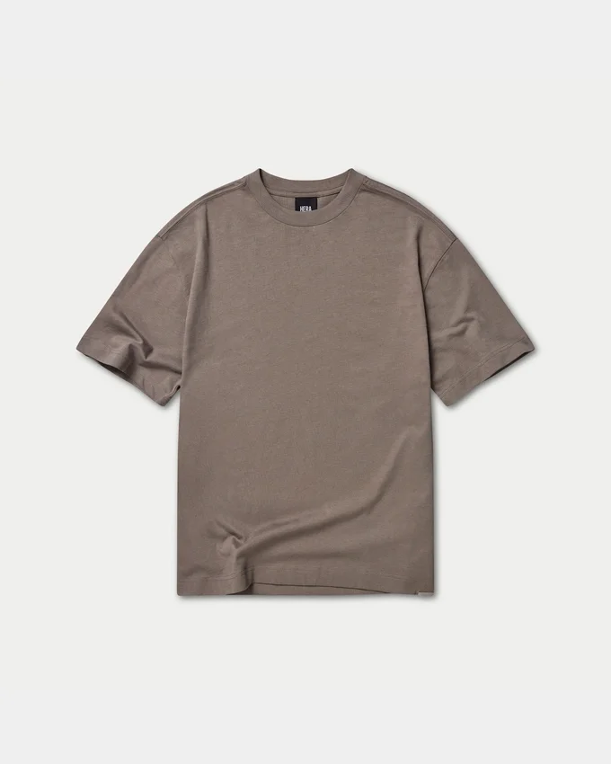 T-shirt oversize unie pour homme – gris marais T-shirt oversize unie pour homme – gris marais