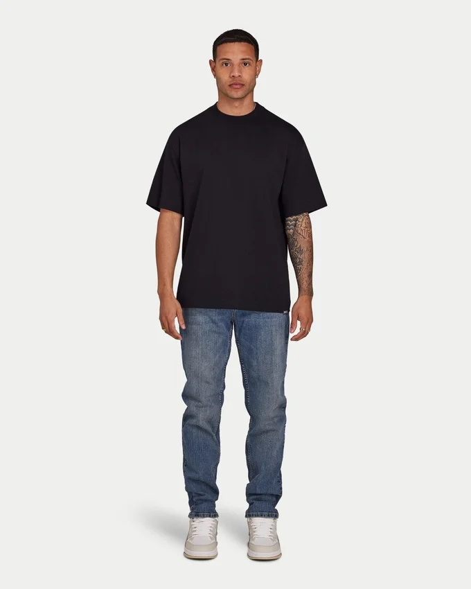 T-shirt oversize unie pour homme – noir T-shirt oversize unie pour homme – noir