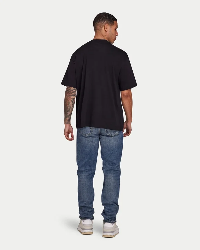 T-shirt oversize unie pour homme – noir T-shirt oversize unie pour homme – noir