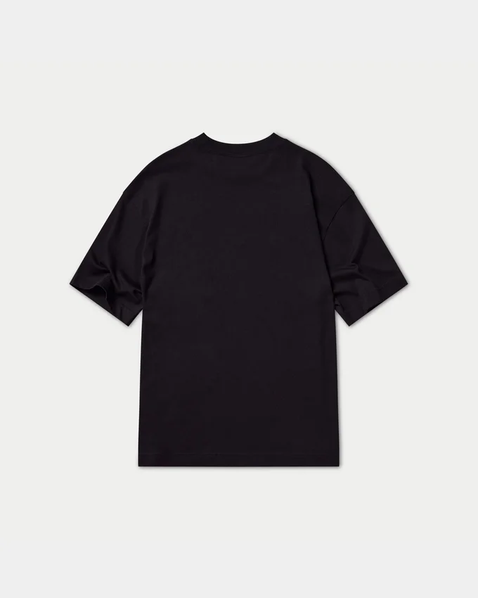 T-shirt oversize unie pour homme – noir T-shirt oversize unie pour homme – noir