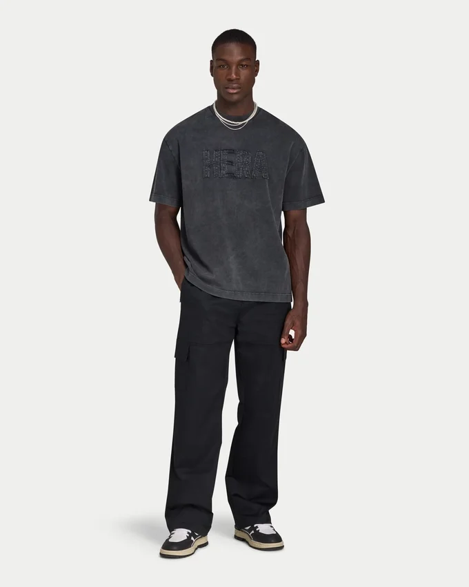 T-shirt Signature oversize délavé pour homme T-shirt Signature oversize délavé pour homme
